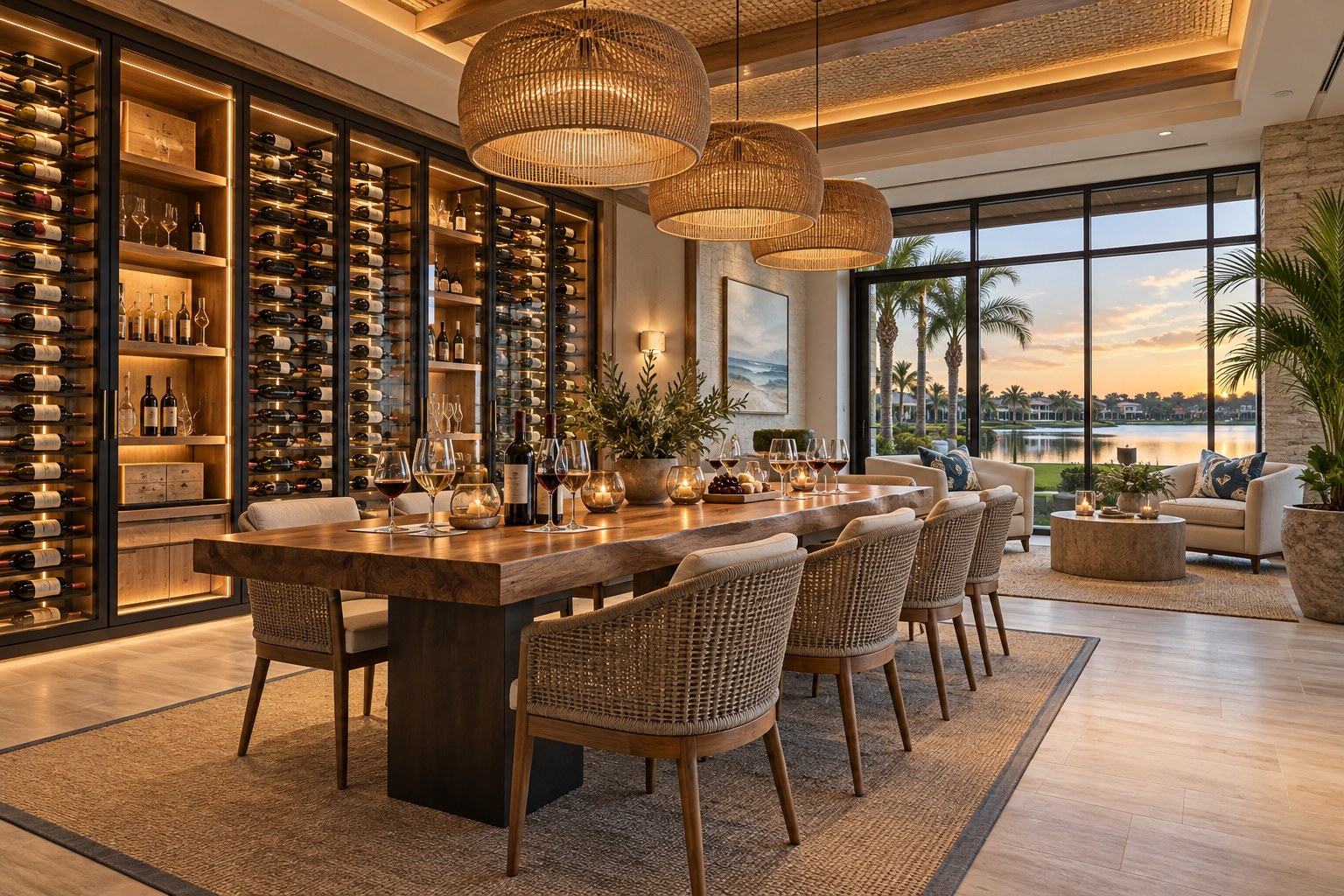 Wine Tasting Lounge rendering